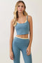 Contrast Layered Active Crop Tank