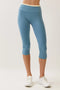 Contrast Waist Capri Leggings
