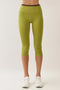 Contrast Waist Capri Leggings