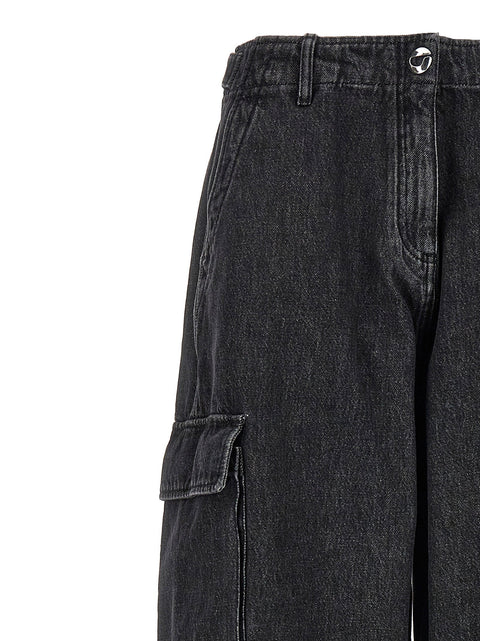 Coperni Denim Wide Leg Cargo Jeans