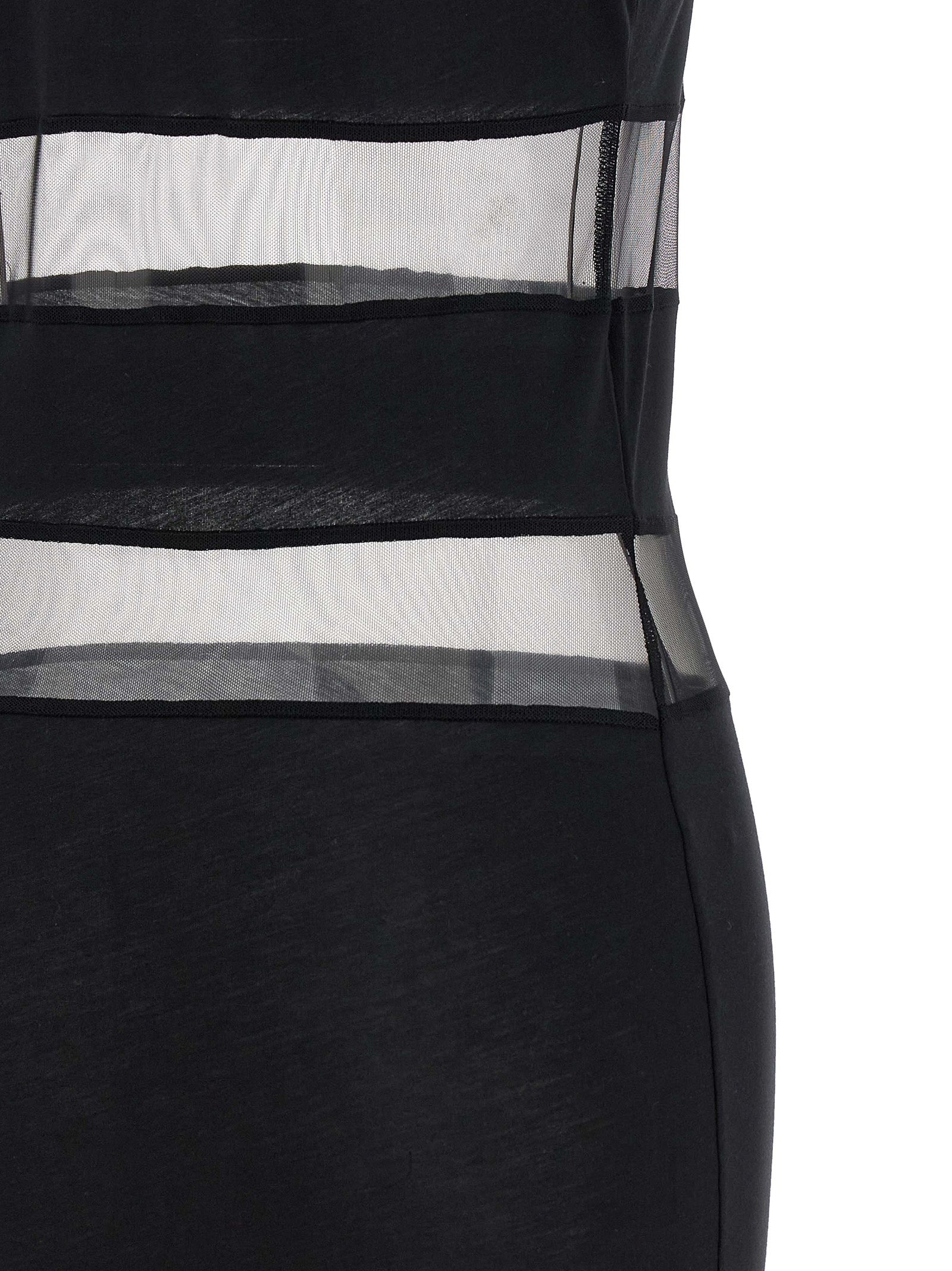 Coperni Striped Sheer Polo Dress