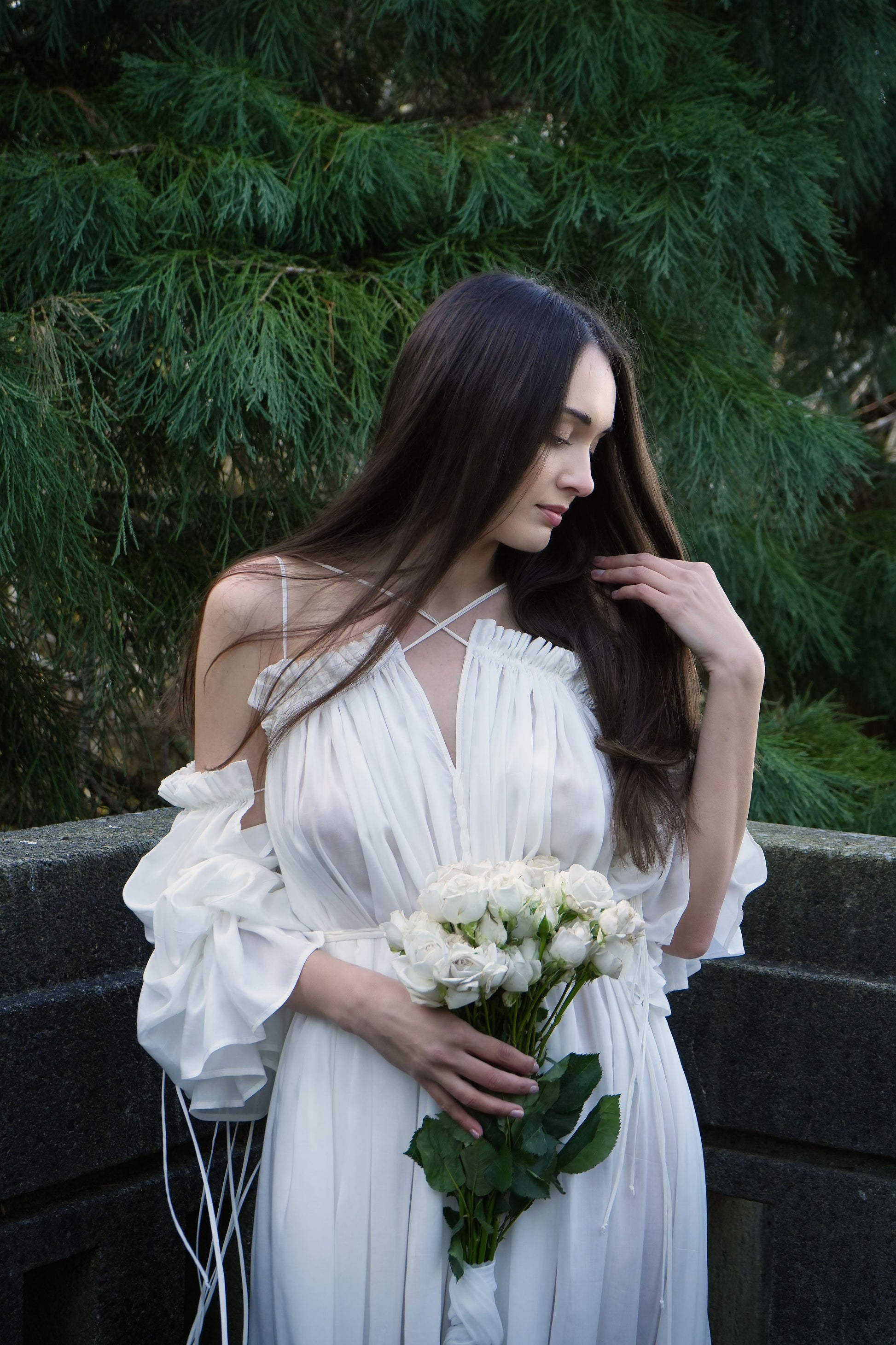 Rose Petals Wedding Gown-Briiskie Bobbins-XS-Urbanheer