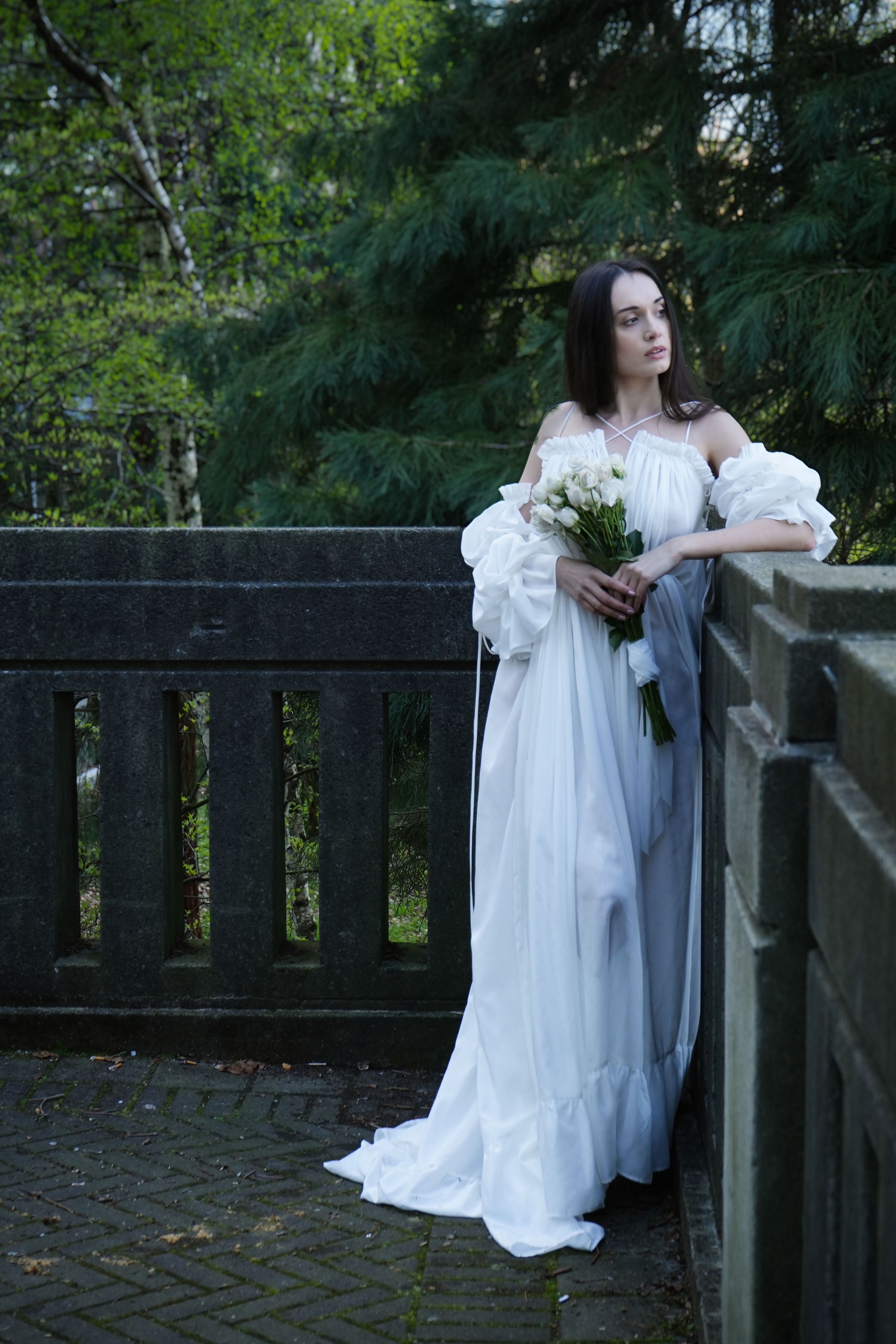 Rose Petals Wedding Gown-Briiskie Bobbins-XS-Urbanheer