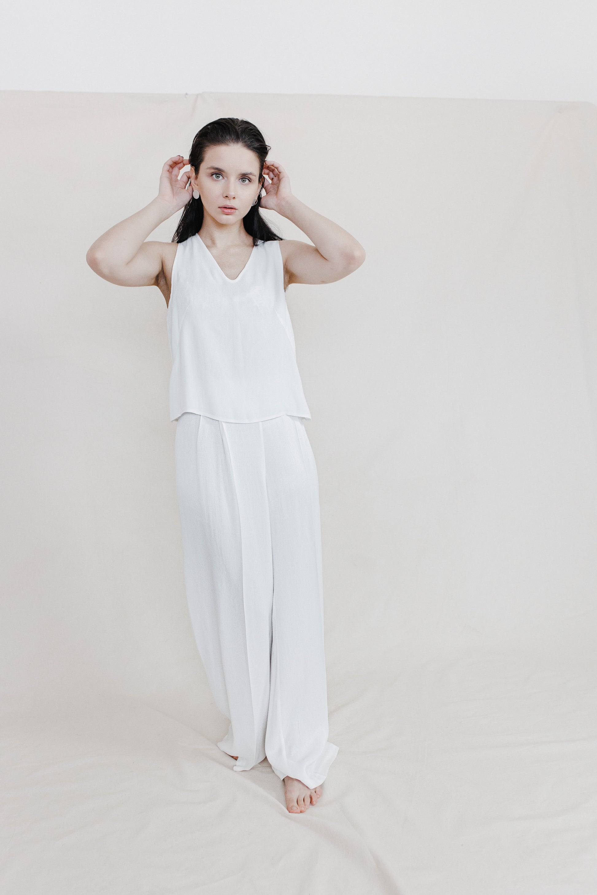 Orange Peels Palazzo Pants-Briiskie Bobbins-XS-Urbanheer