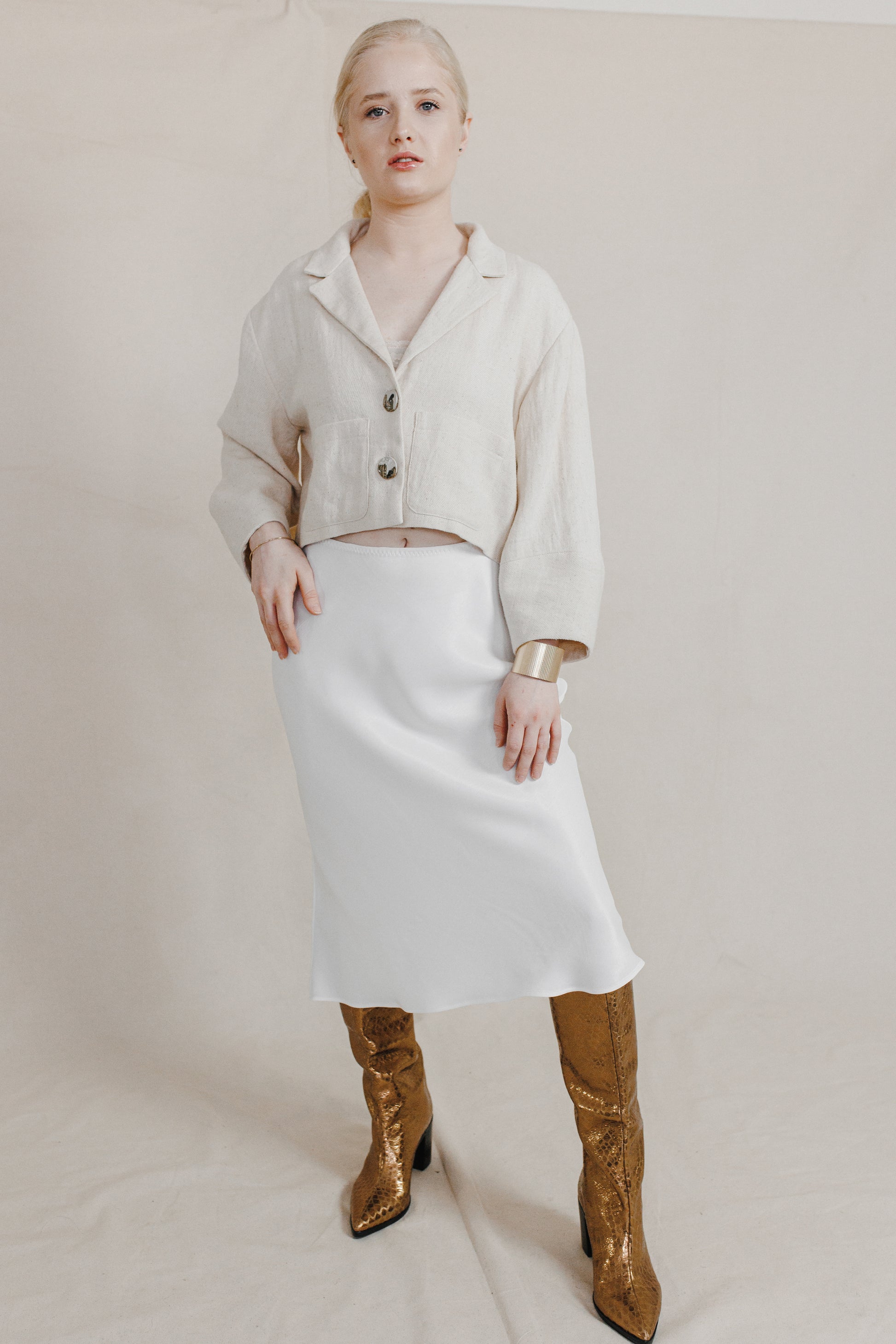 Orange Peels Bias Skirt-Briiskie Bobbins-XS-Urbanheer