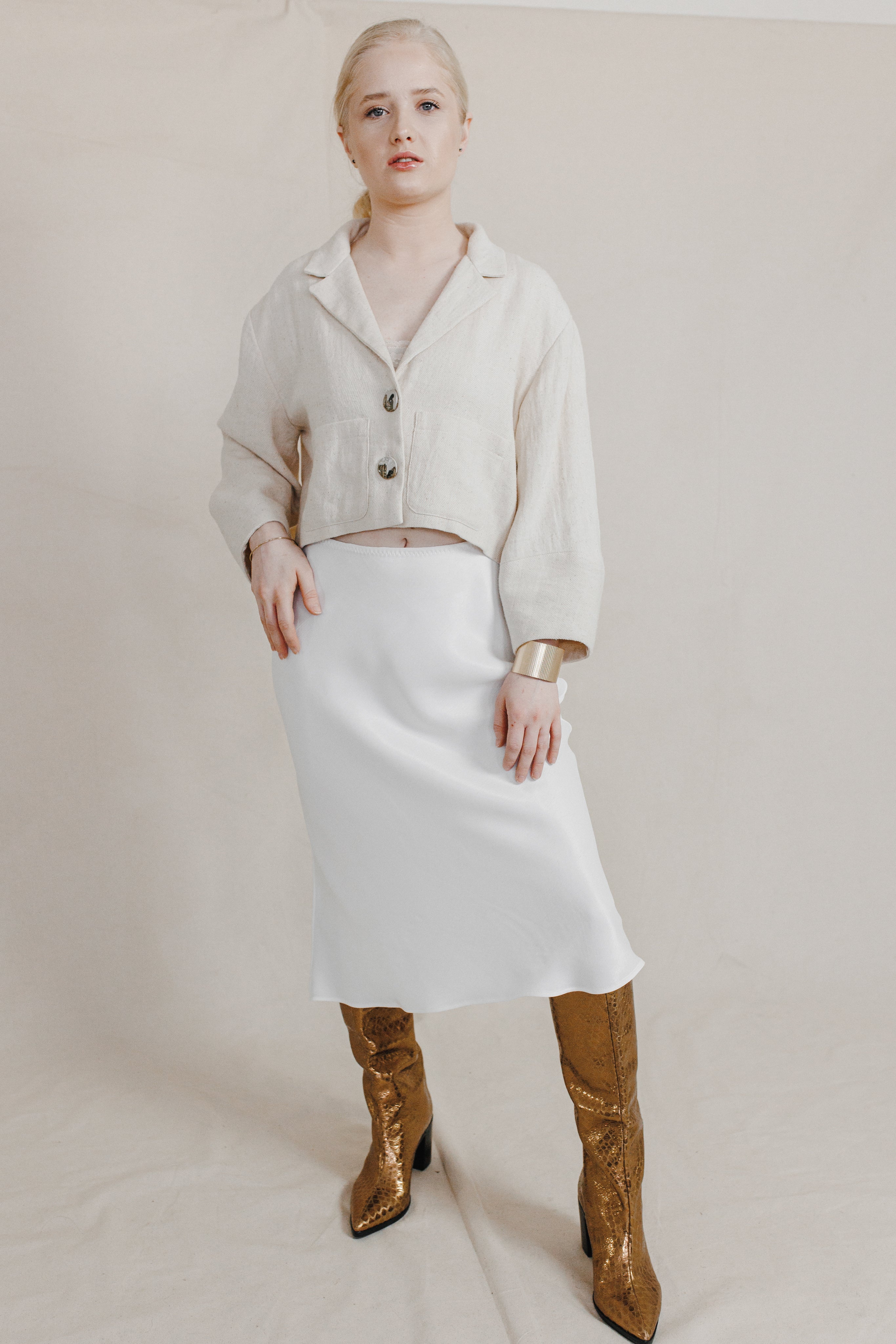 Orange Peels Bias Skirt-Briiskie Bobbins-XS-Urbanheer