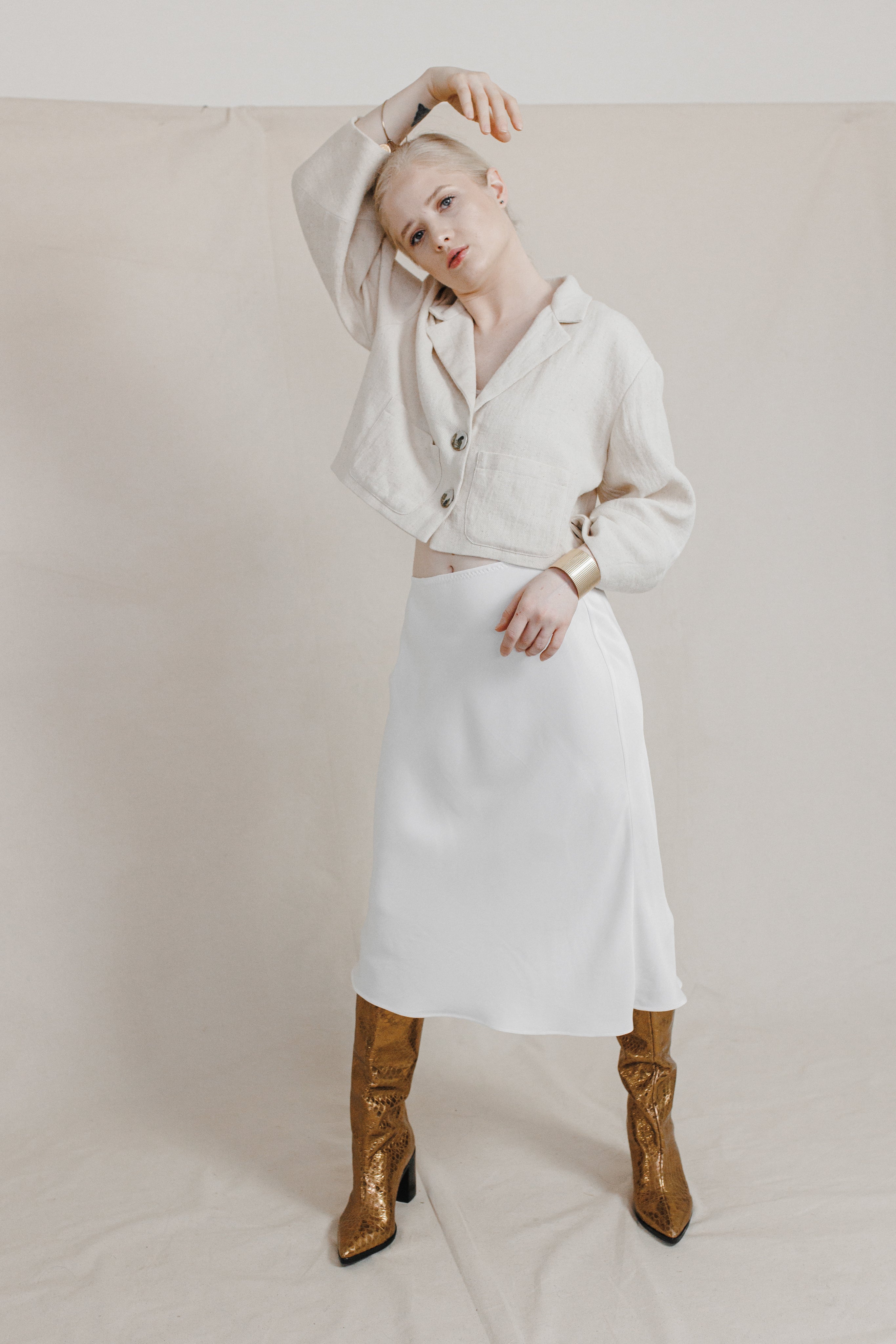 Orange Peels Bias Skirt-Briiskie Bobbins-XS-Urbanheer