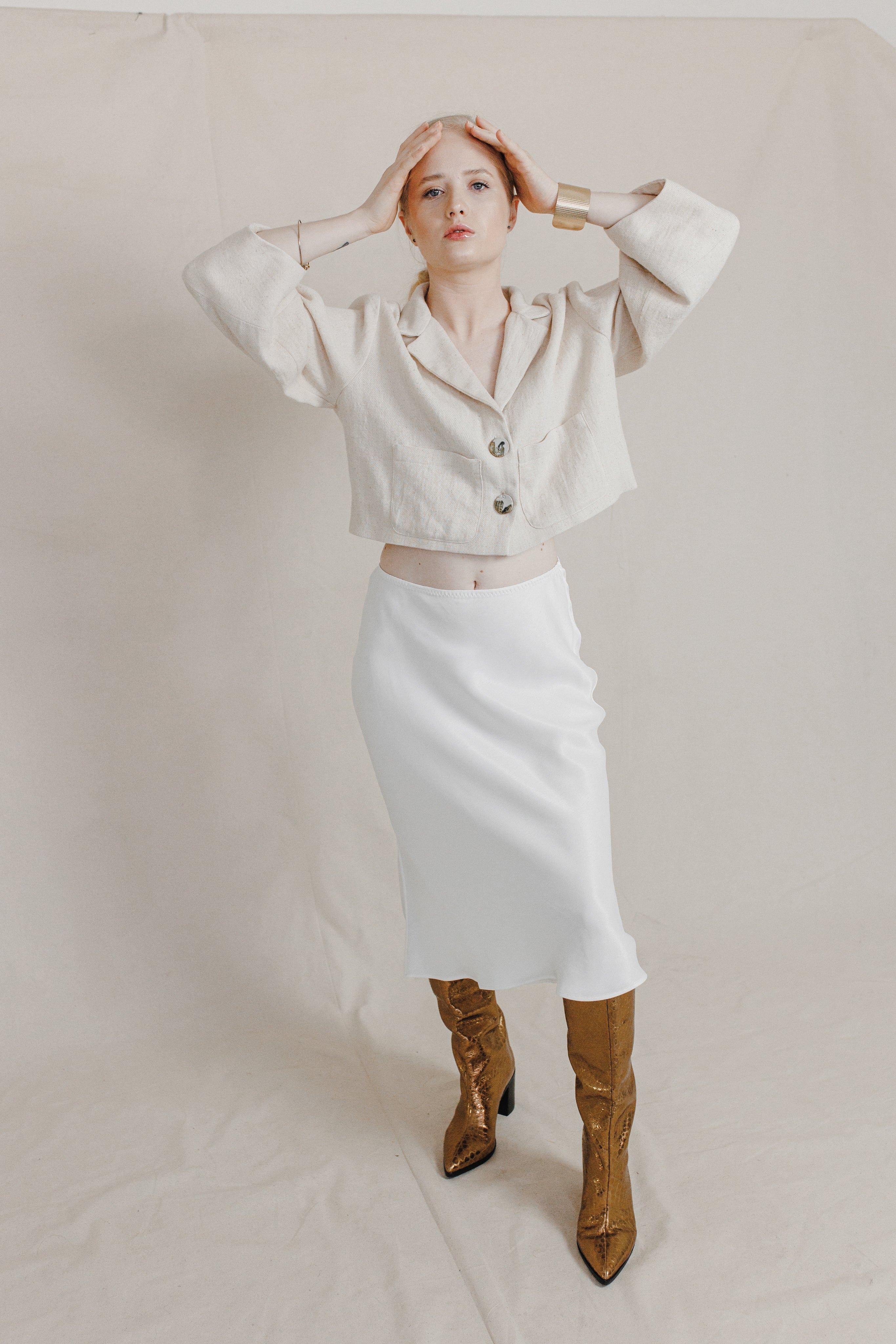 Orange Peels Bias Skirt-Briiskie Bobbins-XS-Urbanheer