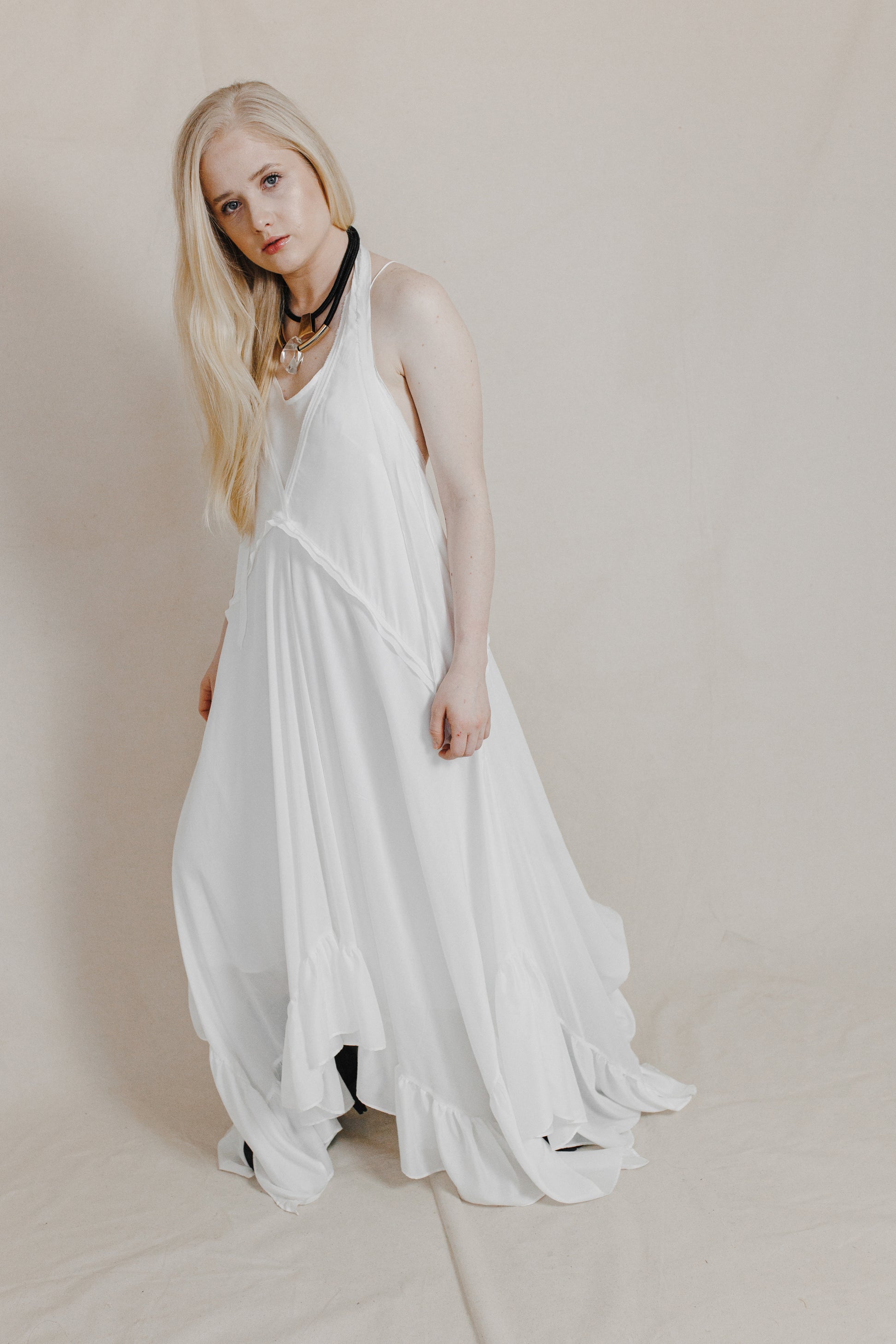 Rose Petals Wedding Dress-Briiskie Bobbins-XS-Urbanheer