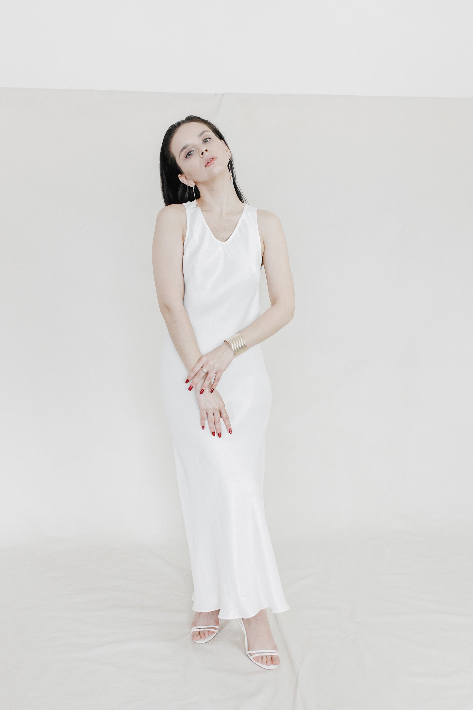 Orange Peels Slip Dress-Briiskie Bobbins-XS-Urbanheer