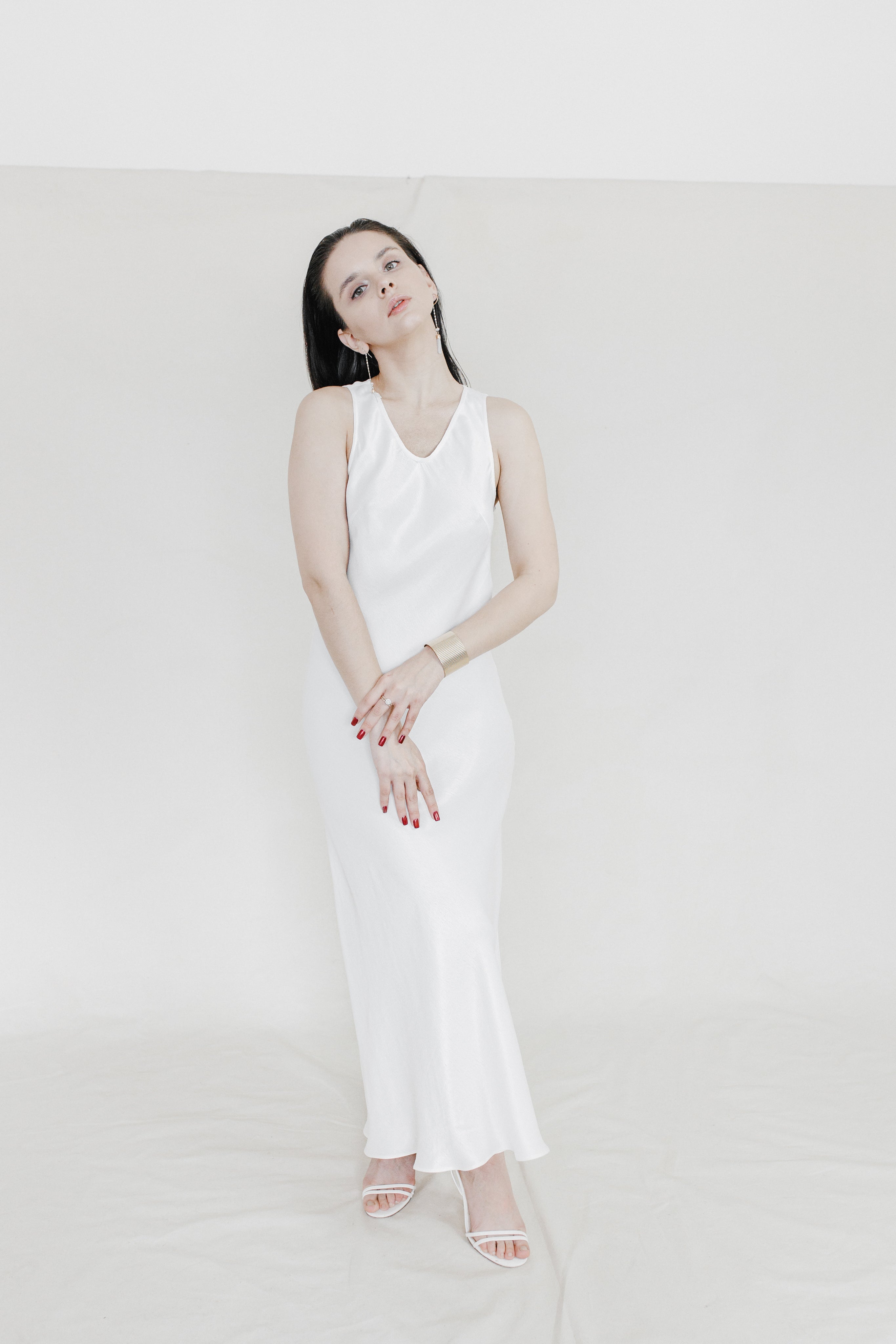 Orange Peels Slip Dress-Briiskie Bobbins-XS-Urbanheer