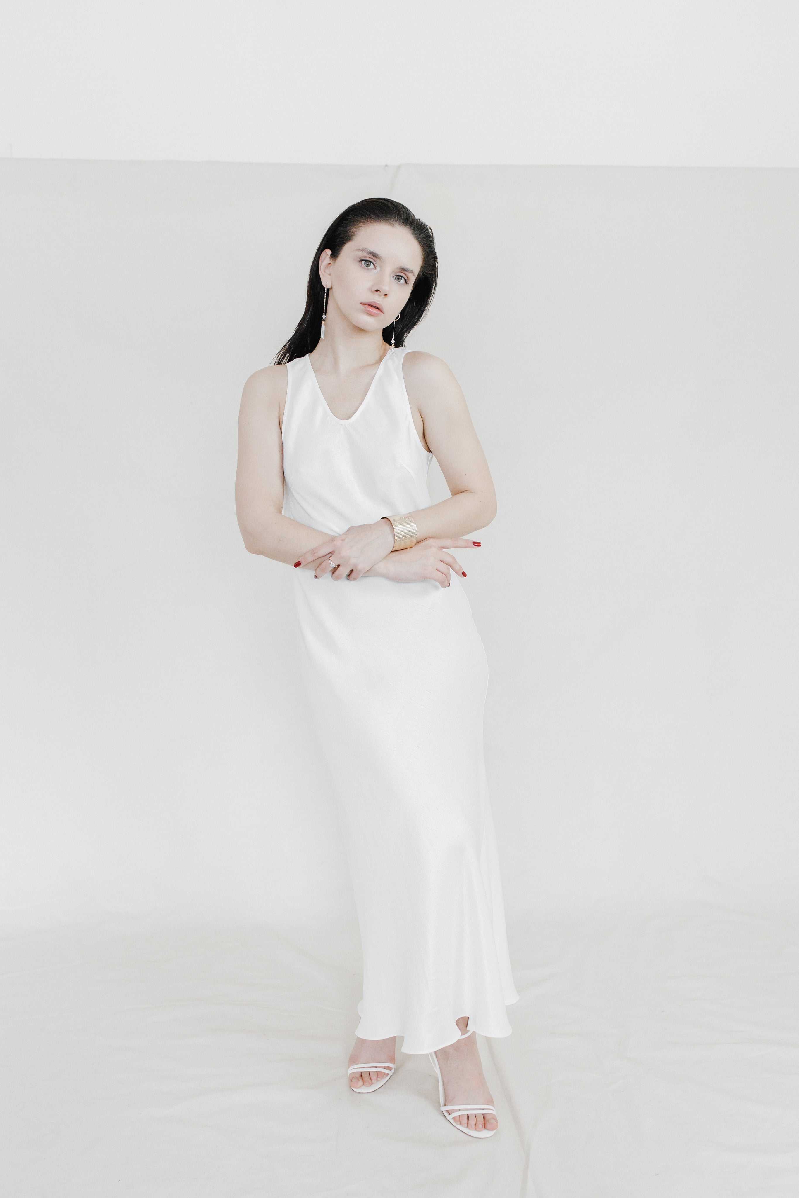 Orange Peels Slip Dress-Briiskie Bobbins-XS-Urbanheer