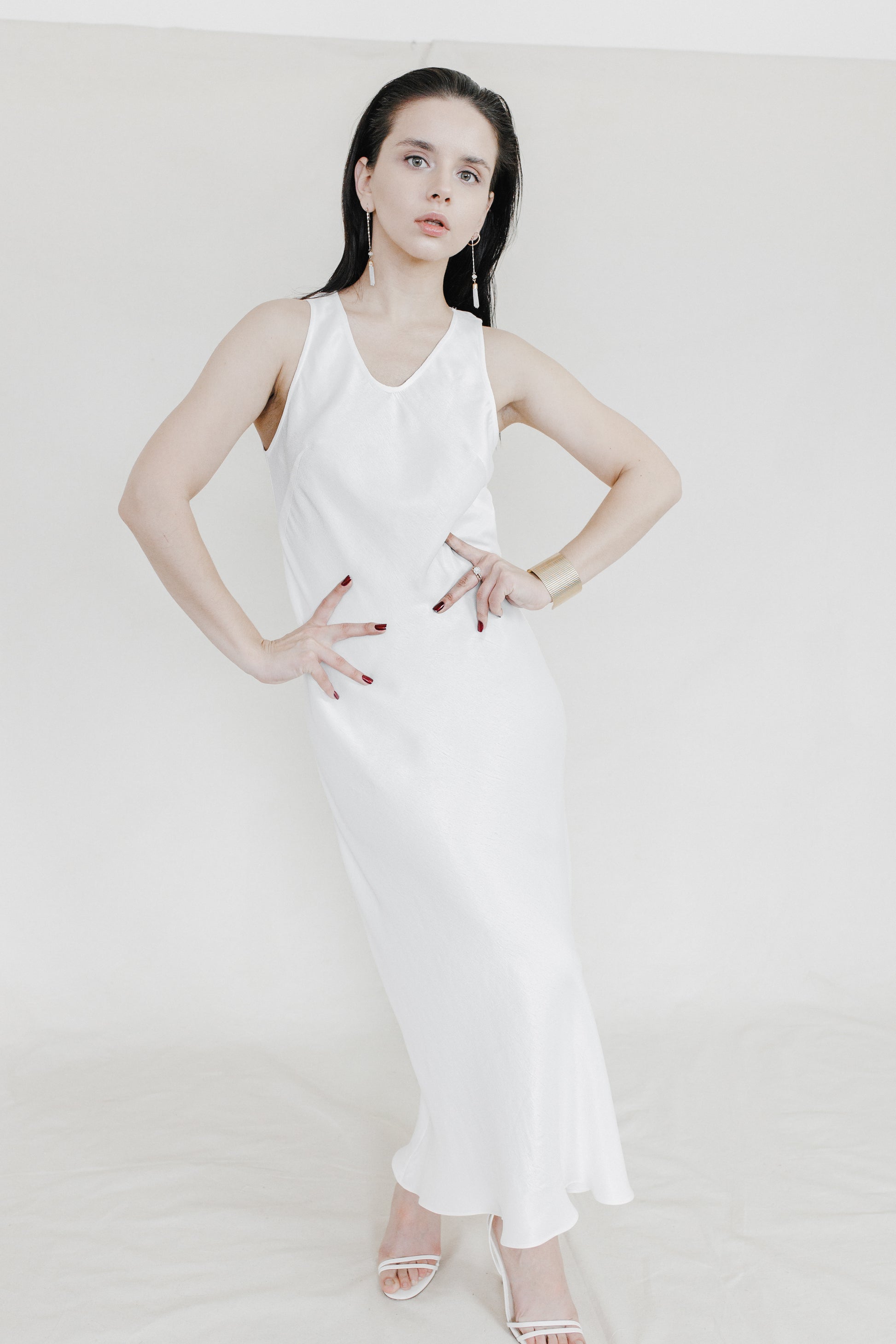 Orange Peels Slip Dress-Briiskie Bobbins-XS-Urbanheer