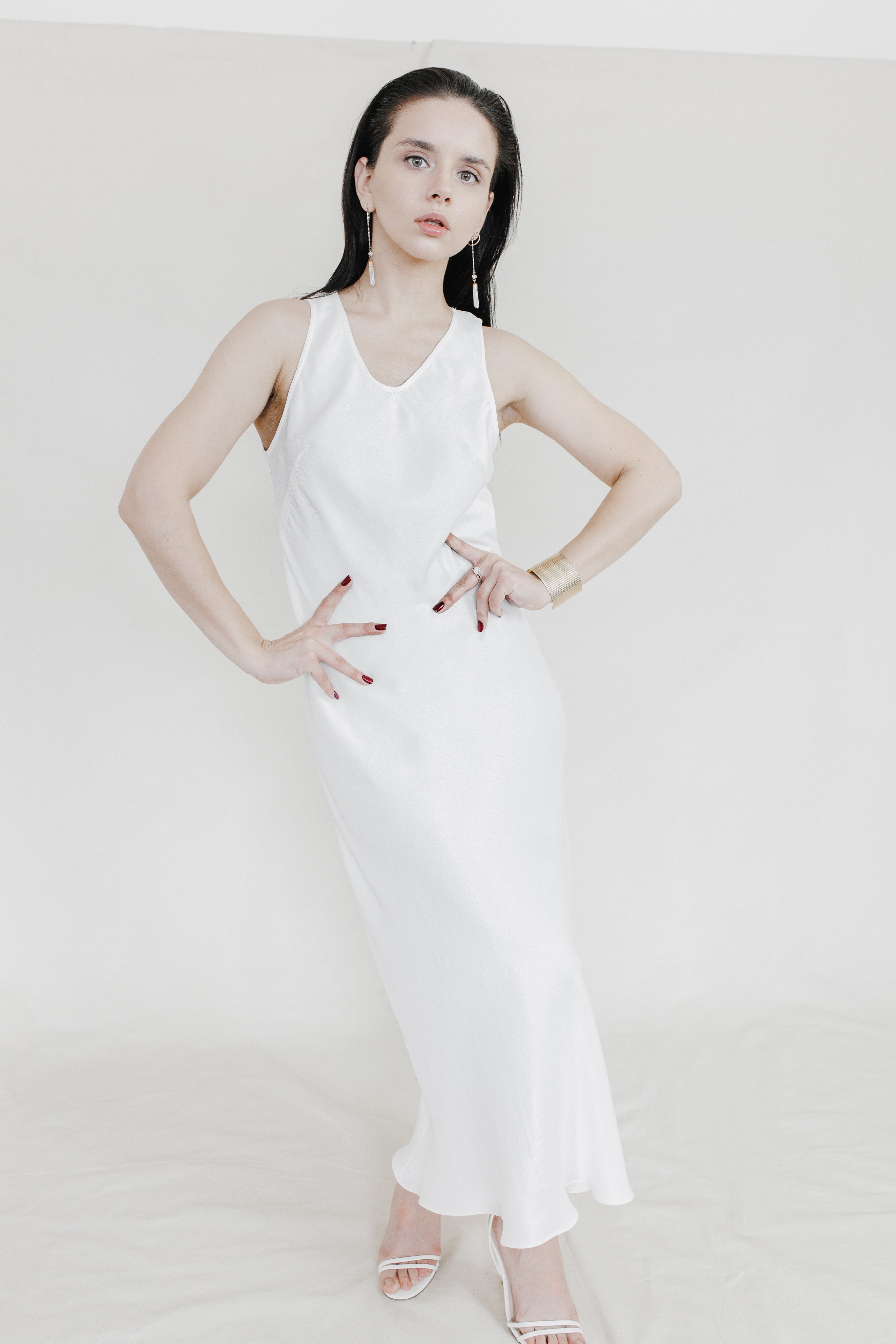 Orange Peels Slip Dress-Briiskie Bobbins-XS-Urbanheer