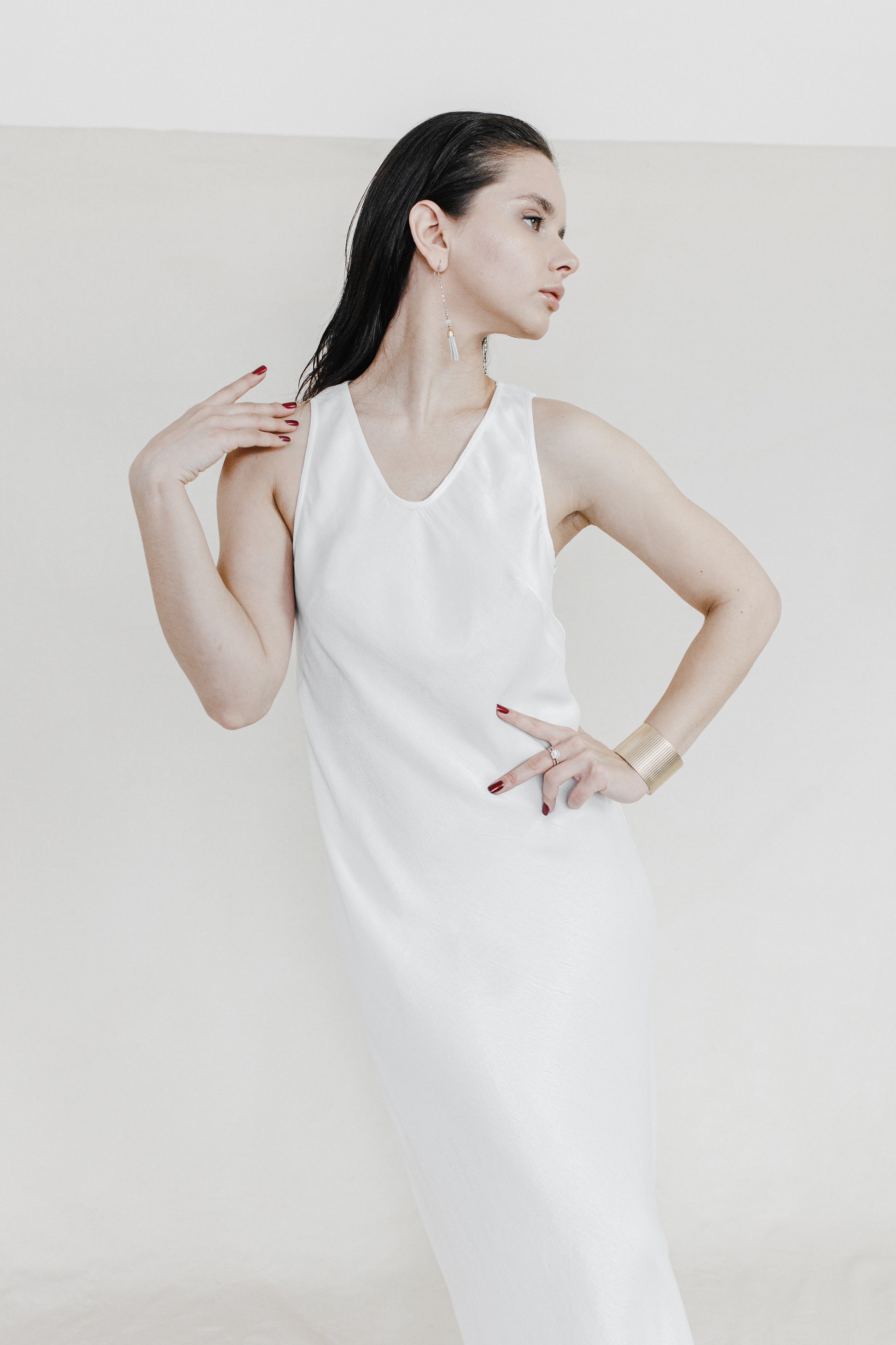 Orange Peels Slip Dress-Briiskie Bobbins-XS-Urbanheer