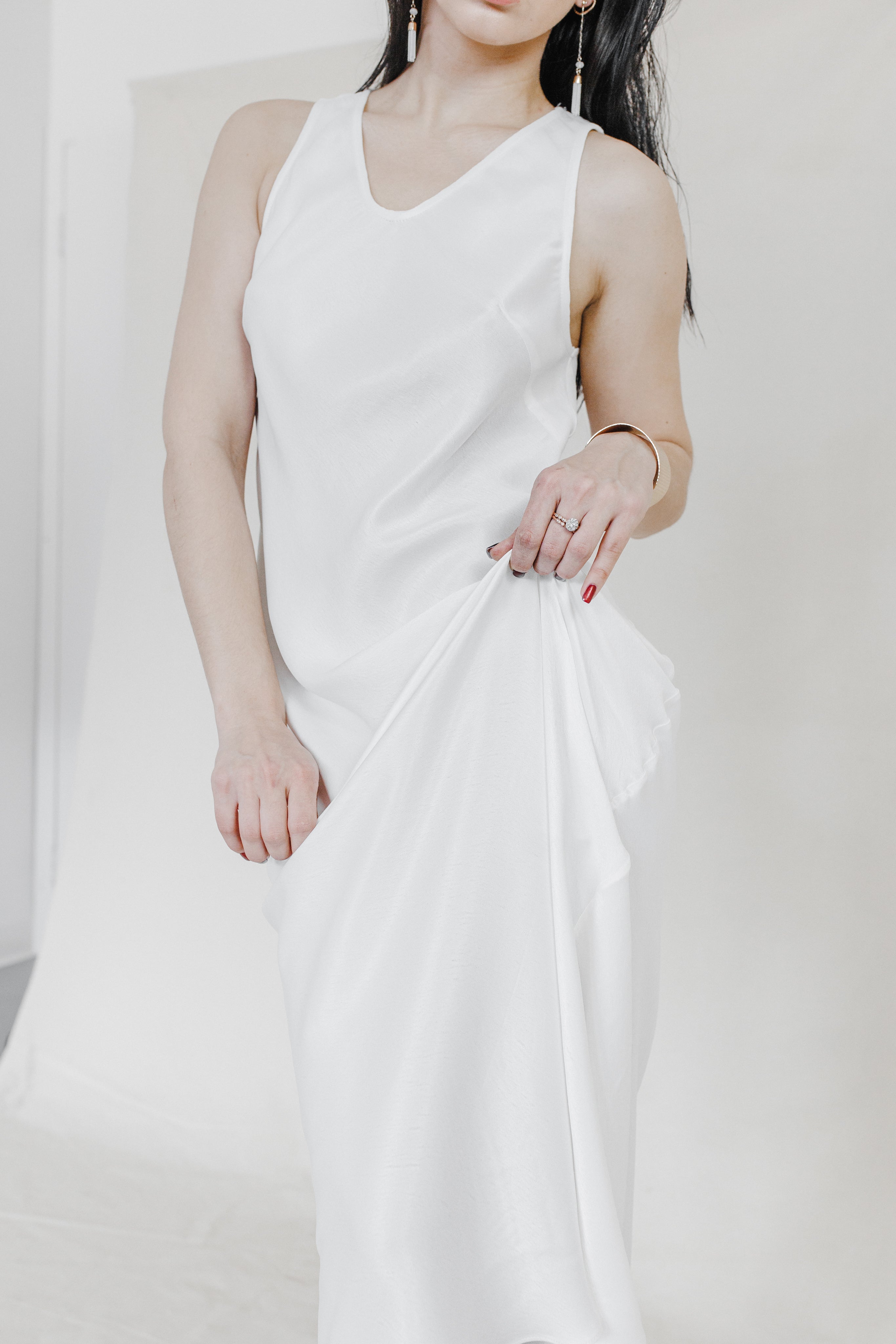 Orange Peels Slip Dress-Briiskie Bobbins-XS-Urbanheer