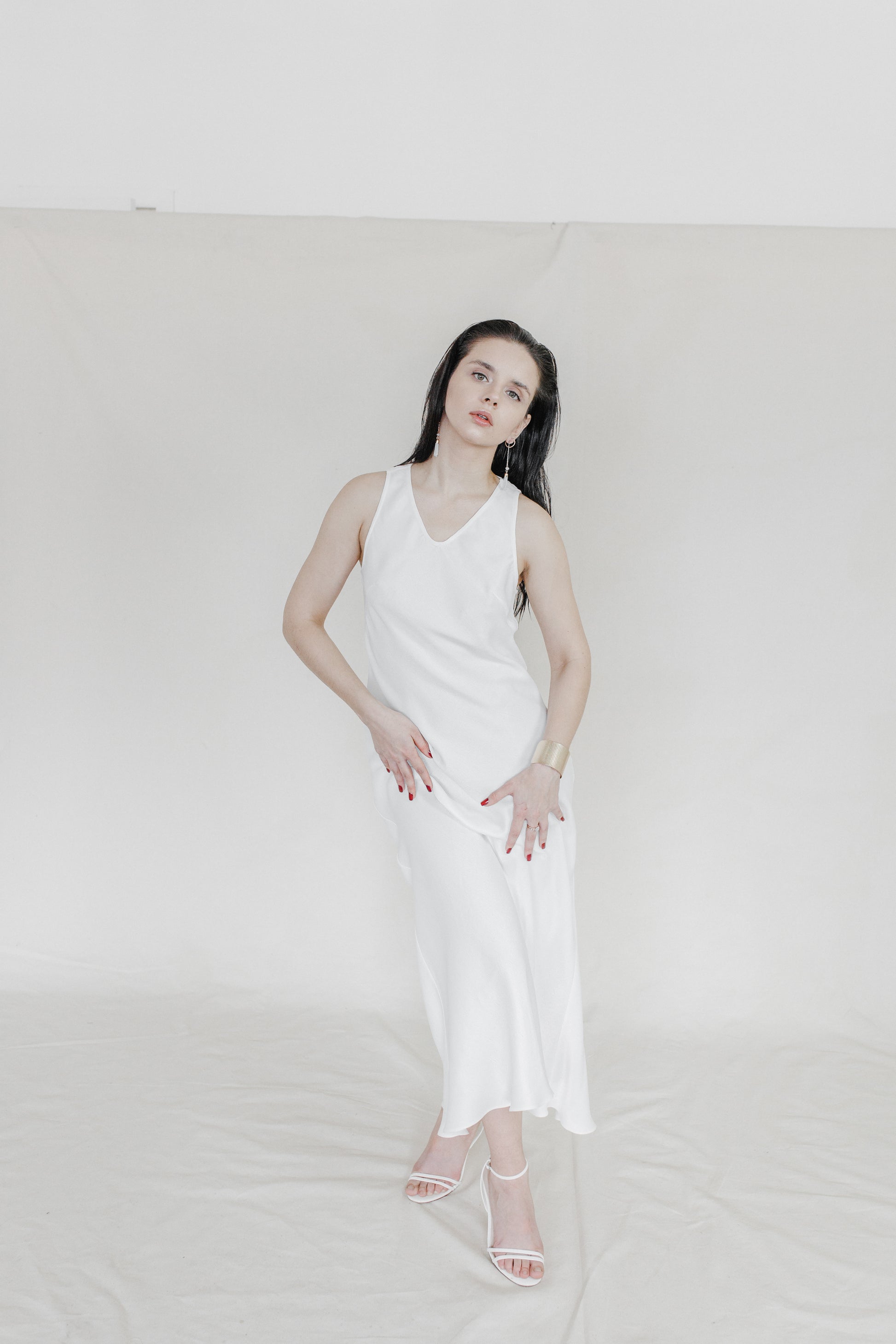 Orange Peels Slip Dress-Briiskie Bobbins-XS-Urbanheer