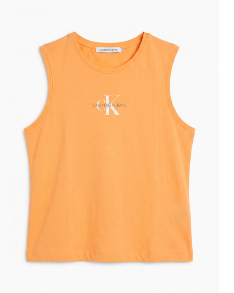 Calvin Klein Sleeveless Top Crushed Orange