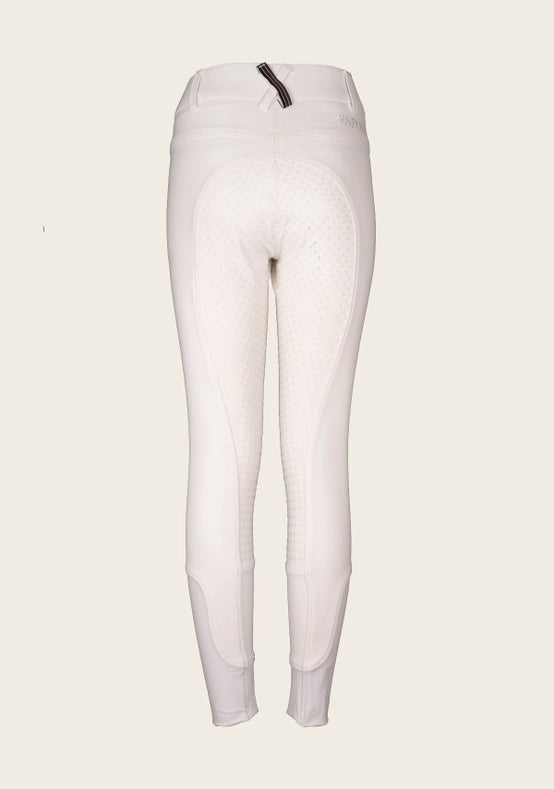 Coquet High Waist Full Seat White Bamboo Breeches-Breeches-Espoir Equestrian-38-Urbanheer