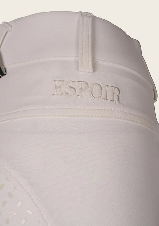 Coquet High Waist Full Seat White Bamboo Breeches-Breeches-Espoir Equestrian-38-Urbanheer