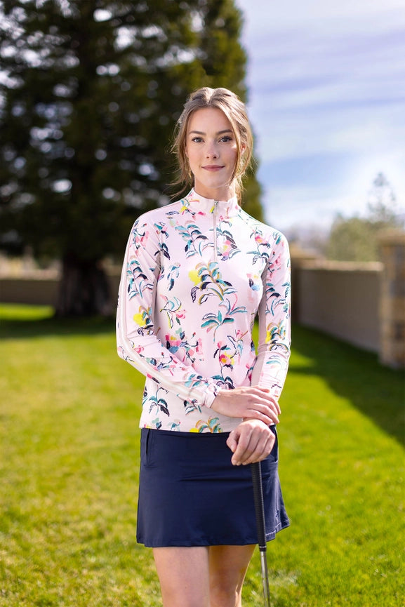 Coral Garden Blooms Long Sleeve Sun Shirt-Shirt-Kastel Denmark-XXS-Urbanheer