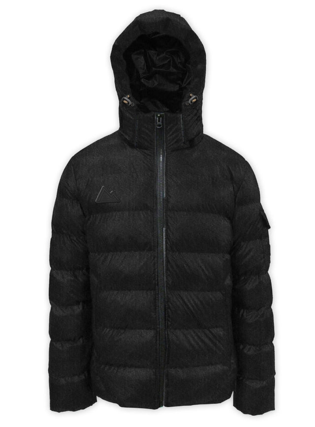 Corduroy Puffer Jacket-Puffer Jacket-Point Zero-S-Black-Urbanheer