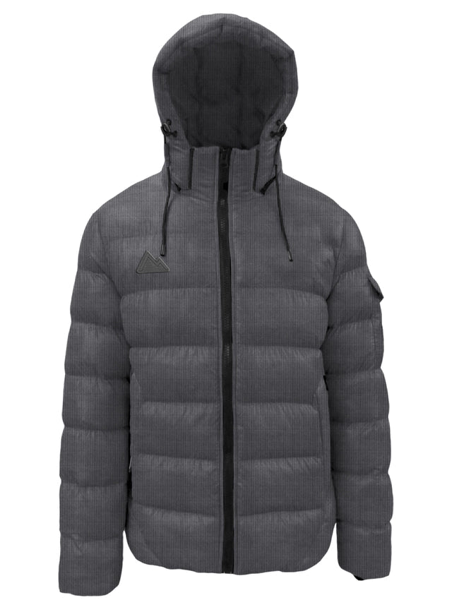 Corduroy Puffer Jacket-Puffer Jacket-Point Zero-S-Olive-Urbanheer