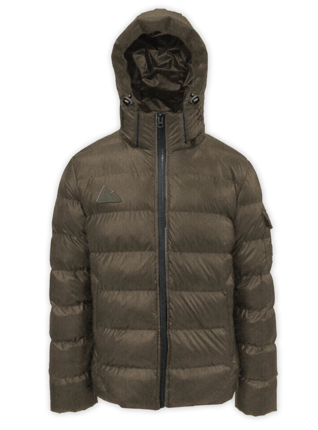 Corduroy Puffer Jacket-Puffer Jacket-Point Zero-S-Charcoal-Urbanheer