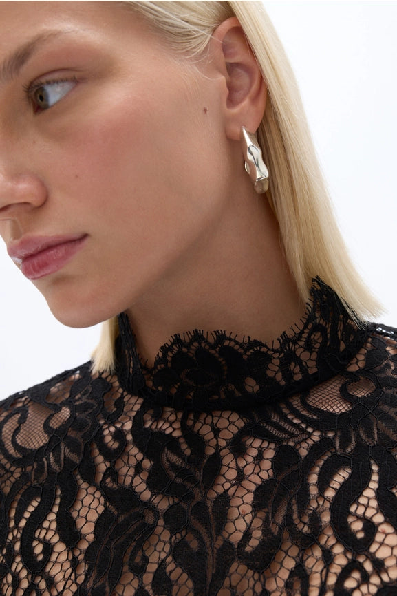 Corset-Look Lace Blouse-Blouse-NOCTURNE-XS-Black-Urbanheer