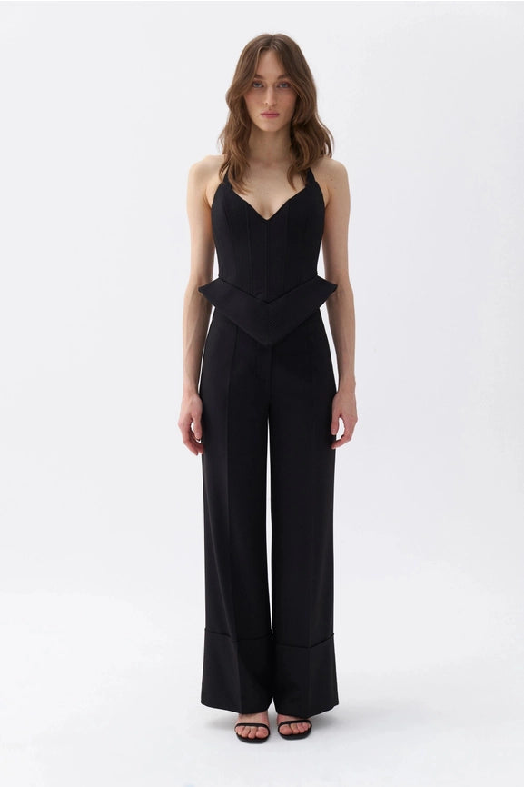 Corset Style Crop Top-Top-NOCTURNE-XS-Black-Urbanheer