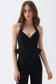 Corset Style Crop Top-Top-NOCTURNE-XS-Black-Urbanheer