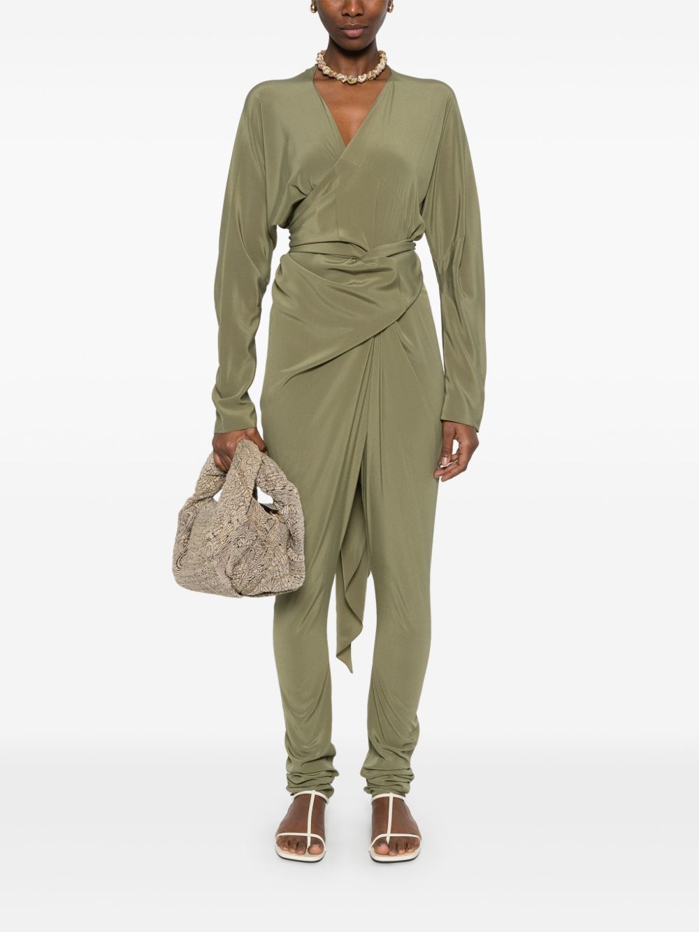 Cortana Cortana Serp Silk Jumpsuit-Jumpsuits-Cortana-M-Urbanheer