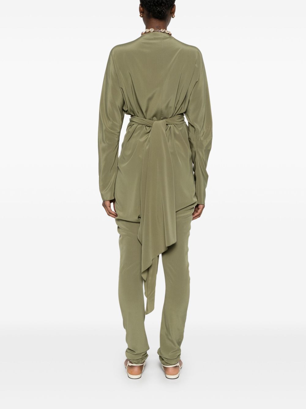 Cortana Cortana Serp Silk Jumpsuit-Jumpsuits-Cortana-M-Urbanheer