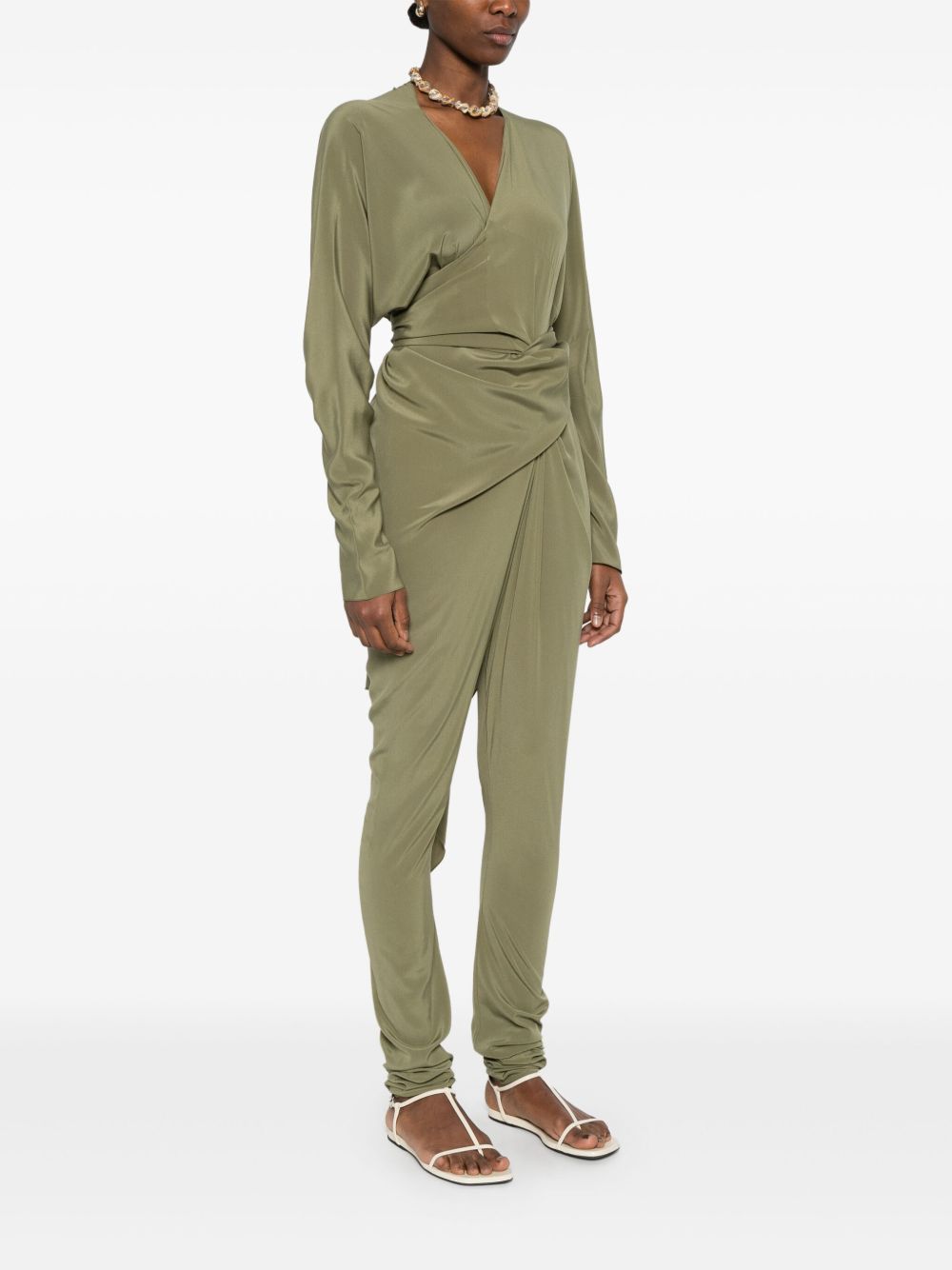 Cortana Cortana Serp Silk Jumpsuit-Jumpsuits-Cortana-M-Urbanheer