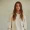 Cotton Acrylic Ribbed Knit Sweater Natural-Sweater-By Together-S-Natural-Urbanheer
