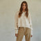 Cotton Acrylic Ribbed Knit Sweater Natural-Sweater-By Together-S-Natural-Urbanheer