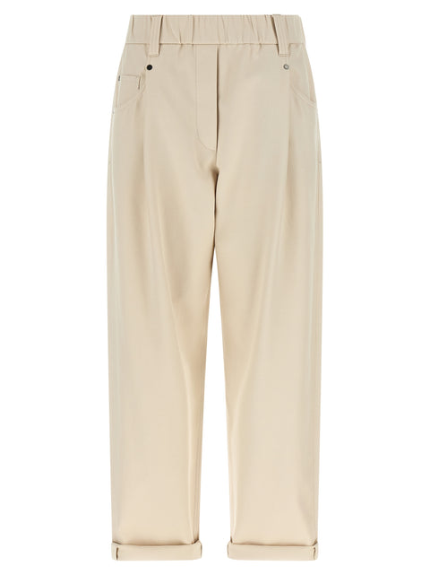 Cotton Baggy Pull-On Pants for Comfort