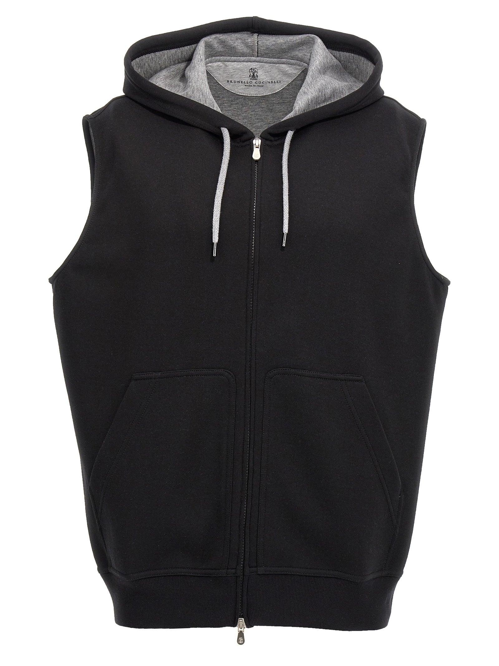 Cotton Blend Hooded Vest for Comfort