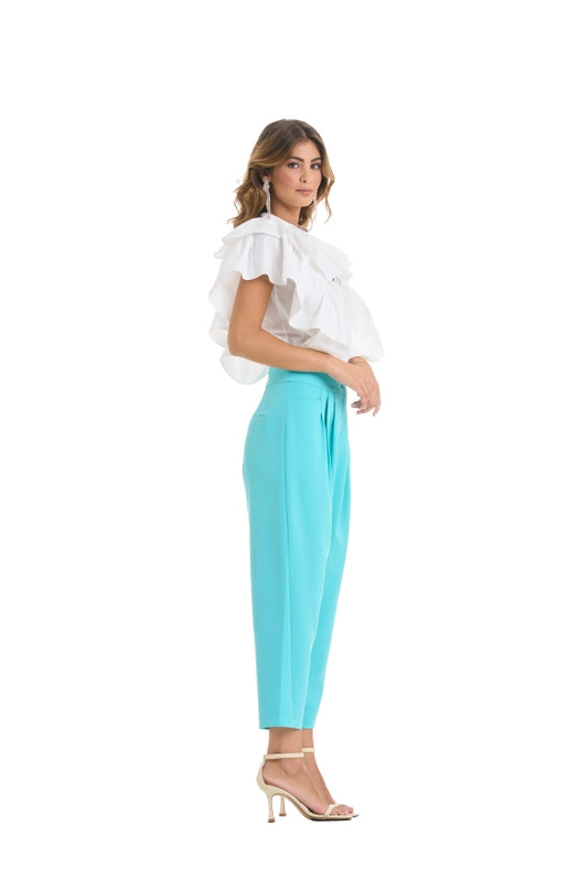 Cotton Blouse with Ruffles-Blouse-Miawhitemilano-S-white-Urbanheer