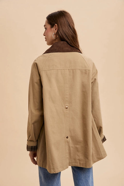 Cotton Chore Jacket SANDY BEIGE-Jacket-In Loom-S-Urbanheer