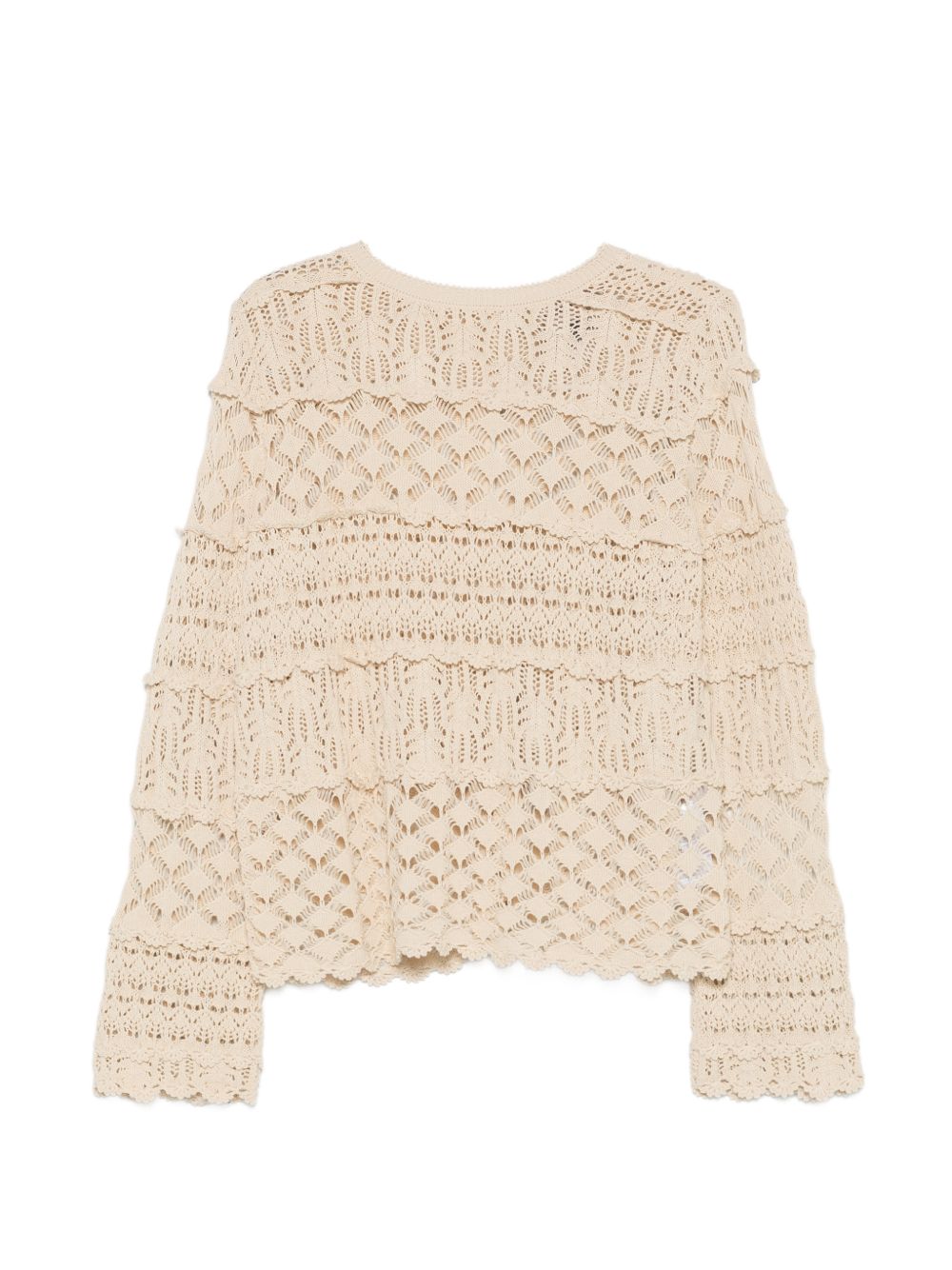 Cotton Crochet Knit Cardigan for Breathable Comfort