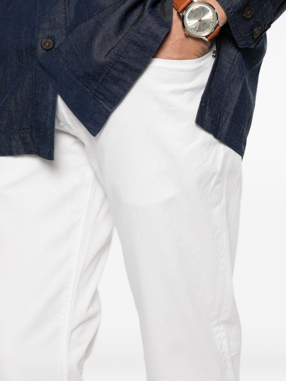 Cotton Denim Slim Fit Jeans for Comfort