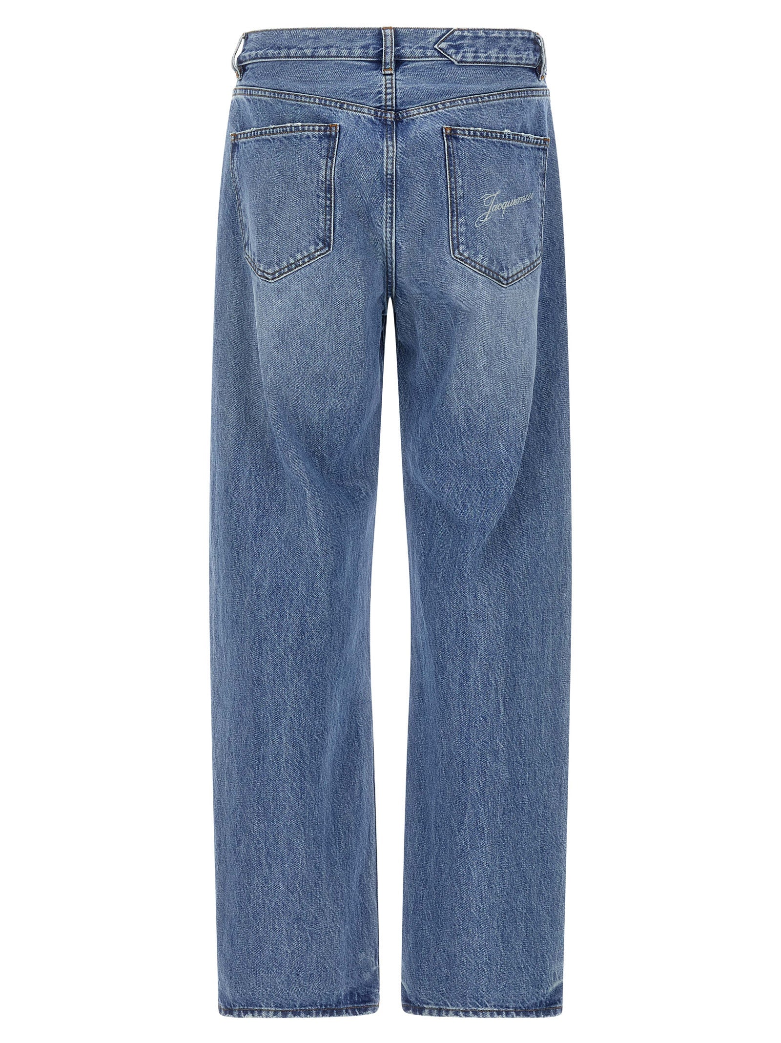 Cotton Denim Straight Jeans for Comfort