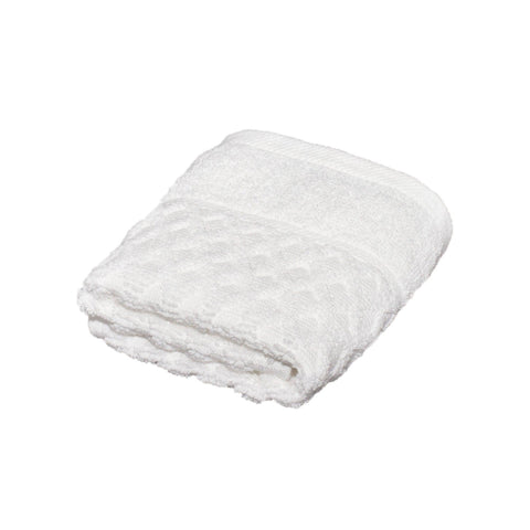 Cotton Diamond Waffle Weave Bath Towel: Optic White / Bath Towel