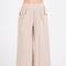 Cotton Double Gauze Wide Leg Pants Natural-Pants-Final Touch-S-Natural-Urbanheer
