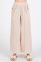 Cotton Double Gauze Wide Leg Pants Natural-Pants-Final Touch-S-Natural-Urbanheer