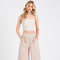 Cotton Double Gauze Wide Leg Pants Natural-Pants-Final Touch-S-Natural-Urbanheer