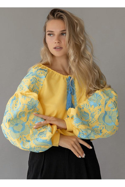 Cotton Embroidered Women's Premium Blouse Ukrainian
