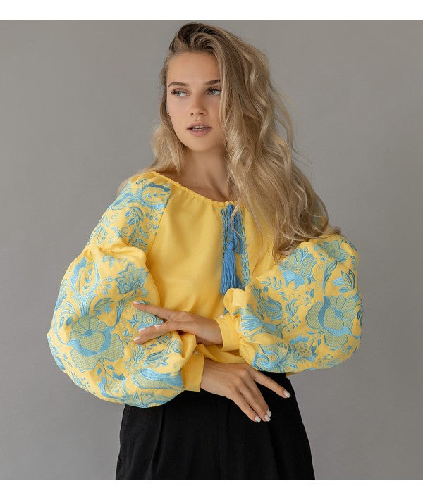 Cotton Embroidered Women'S Premium Blouse Ukrainian