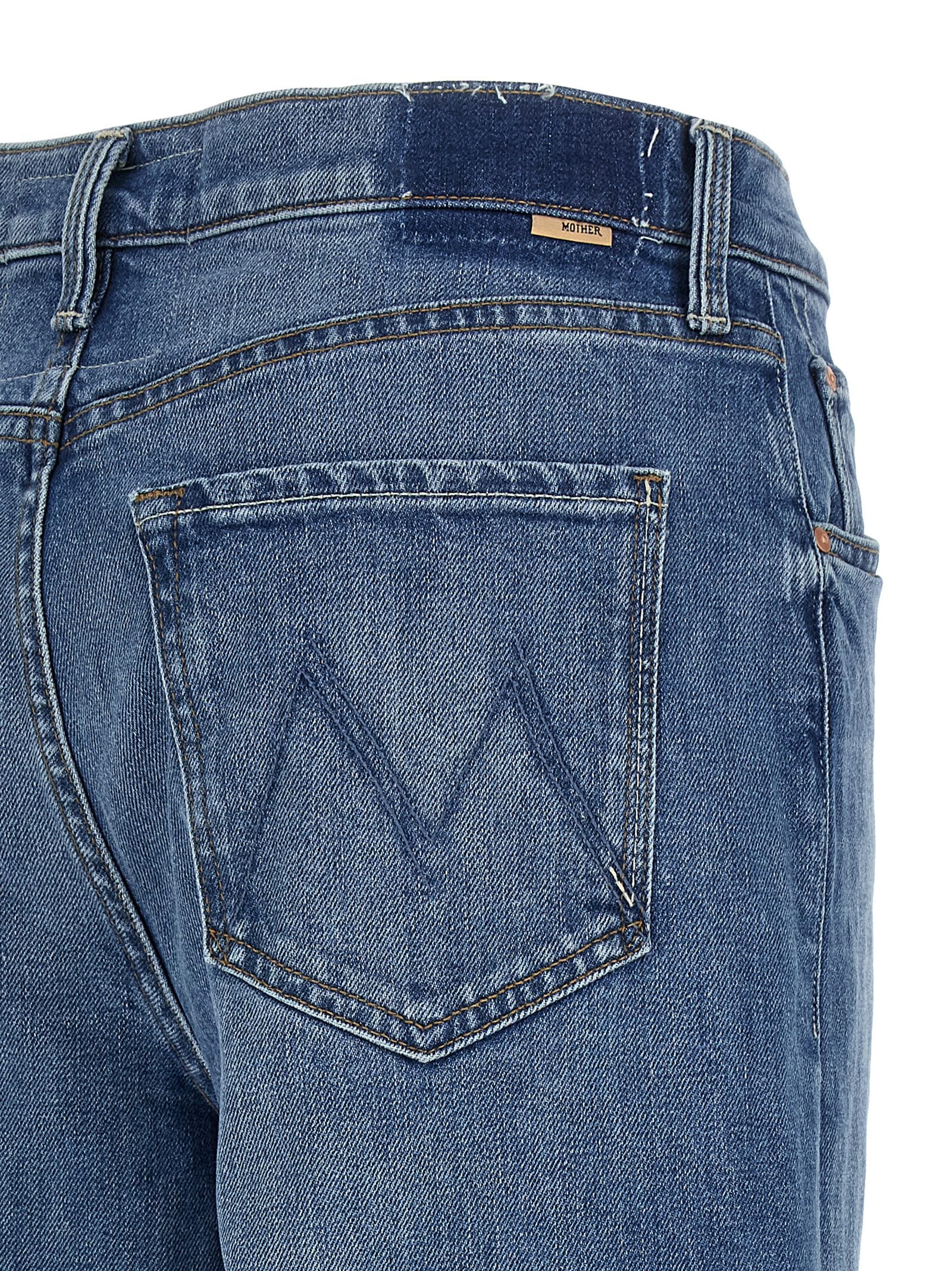 Cotton High-Waist Wide-Leg Jeans